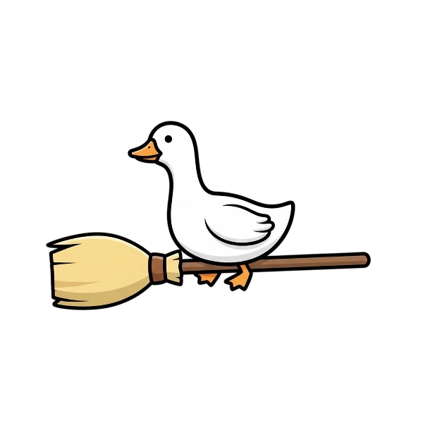 Broom and Goose