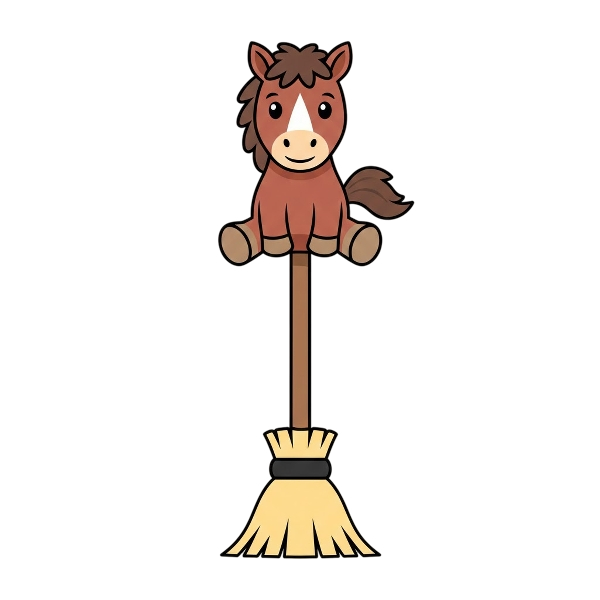 Broom and Horse