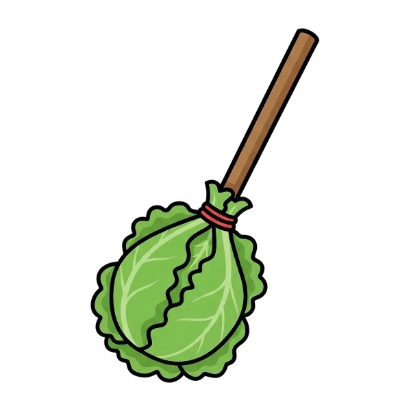 Broom and Leafy green