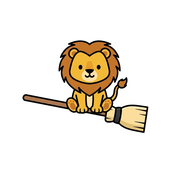 Broom and Lion