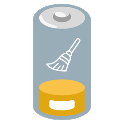 broom and low battery