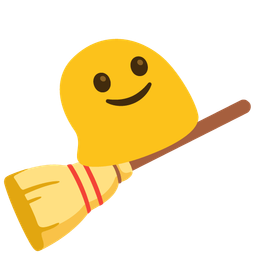 broom and magic wand