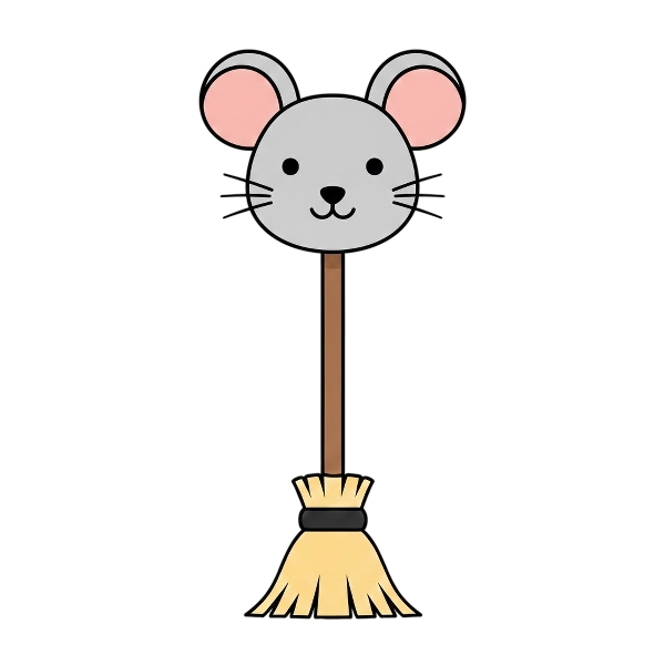 Broom and Mouse face