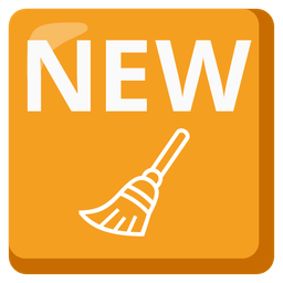 broom and NEW button