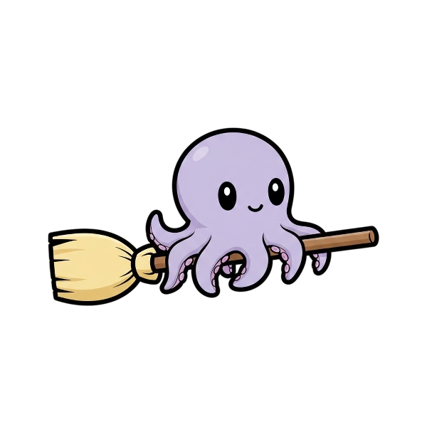 Broom and Octopus