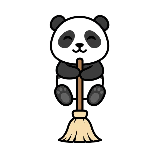 Broom and Panda