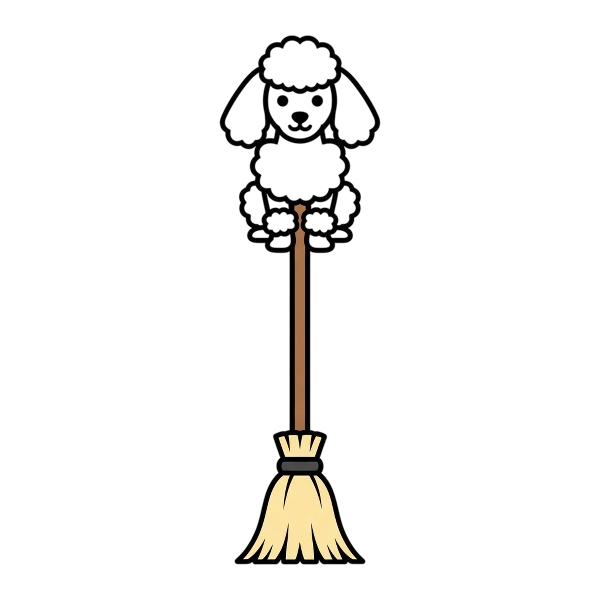 Broom and Poodle