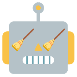 broom and robot