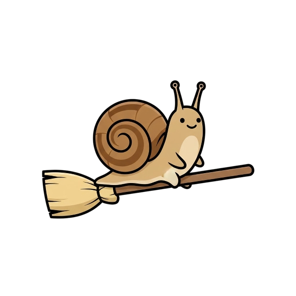 Broom and Snail
