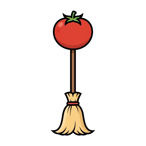 Broom and Tomato
