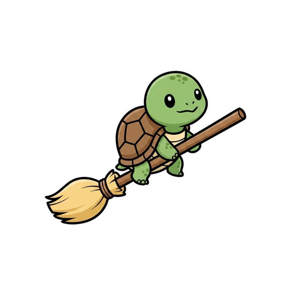 Broom and Turtle