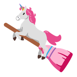broom and unicorn
