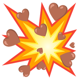 brown heart and collision