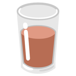 brown heart and glass of milk