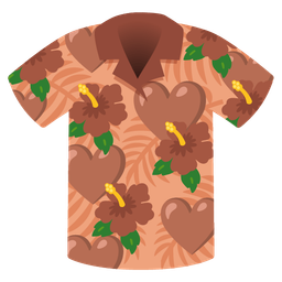 brown heart and hibiscus