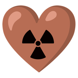 Brown heart and Radioactive