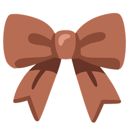 brown heart and ribbon