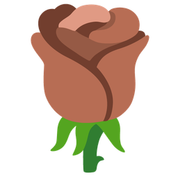brown heart and rose