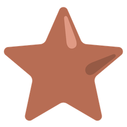 brown heart and star