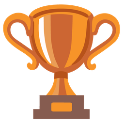 brown heart and trophy