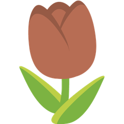 brown heart and tulip