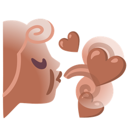 brown heart and wind face