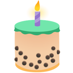 Bubble tea and Birthday cake