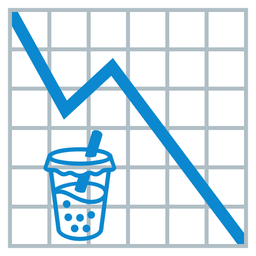 Bubble tea and Chart decreasing