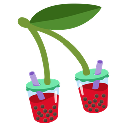 Bubble tea and Cherries
