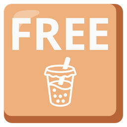 Bubble tea and FREE button