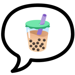 Bubble tea and Speech balloon