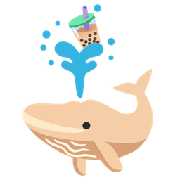 Bubble tea and Spouting whale
