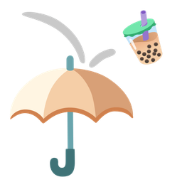 Bubble tea and Umbrella