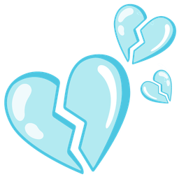 bubbles and broken heart