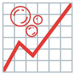 bubbles and chart increasing