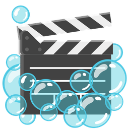 bubbles and clapper board