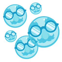 bubbles and disguised face