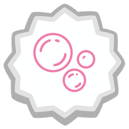 bubbles and fish cake with swirl