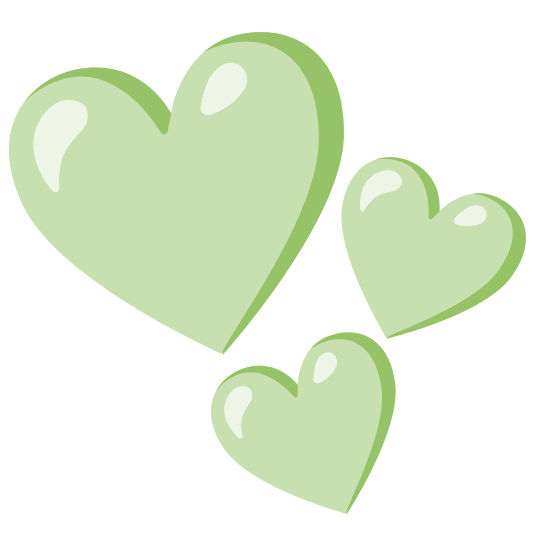 Bubbles and Green heart