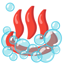 bubbles and hot springs