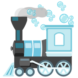 bubbles and locomotive