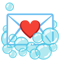 bubbles and love letter