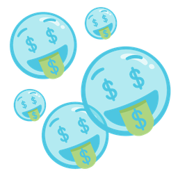 Bubbles and Money-mouth face