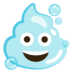 bubbles and pile of poo