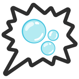 bubbles and right anger bubble