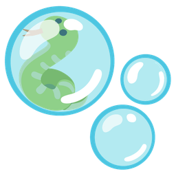bubbles and snake