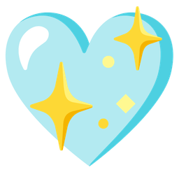 bubbles and sparkling heart