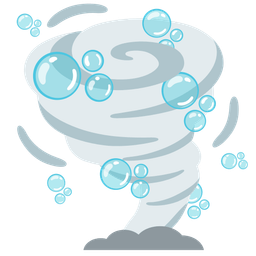 bubbles and tornado