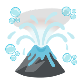 bubbles and volcano