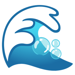 bubbles and water wave